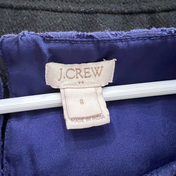 J.Crew Factory Navy Eyelet Blouse - Picture 3 of 7